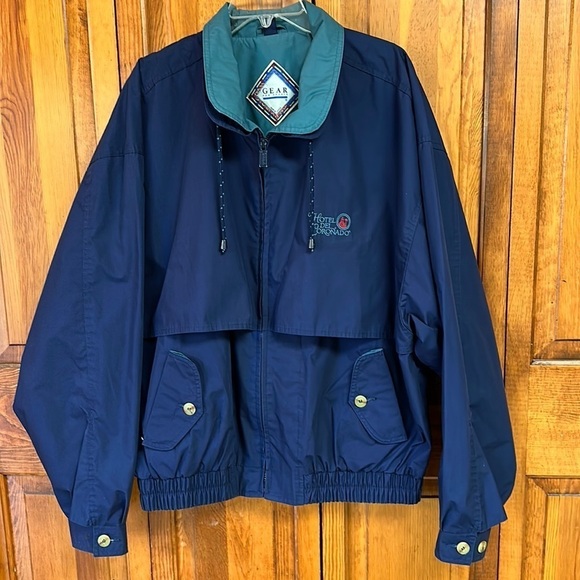 Gear For Sports Hotel Del Coronado Navy/Green Zippered Jacket XXL - Picture 2 of 16